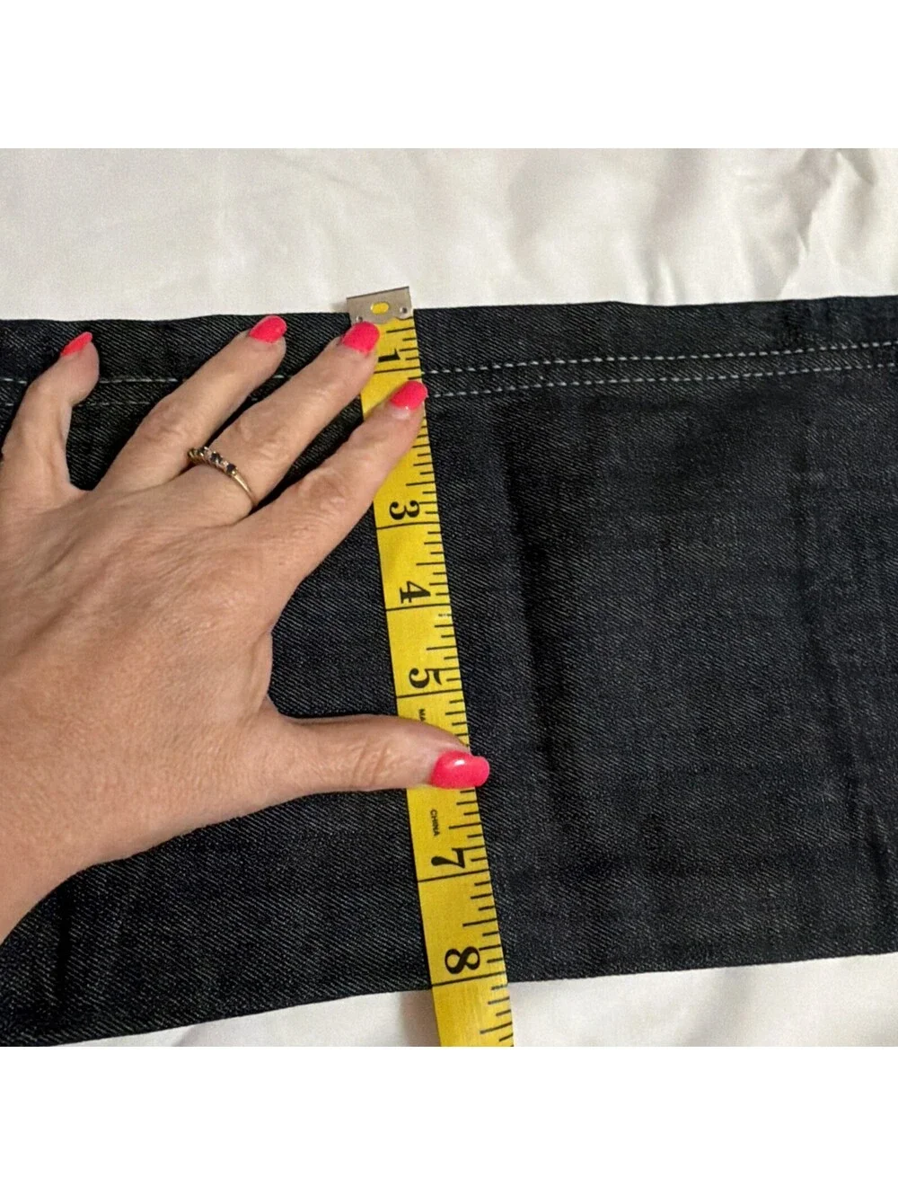 Gap Kids 1969 Girl's Denim Blue Jeans  W/ Patch Pockets Bootcut Wide Leg Size 14